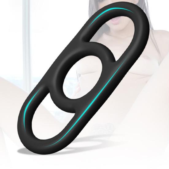 Stretchable Penis Delay Ring Waterproof Silicone Ejaculation Sex Dildo Ring for Bedroom