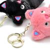 Cute Plush Cat Keychain Cartoon Doll Toy Speechless Cat Pendant Keyring for Women Girl Couple Bag Ornament Car Key Chain