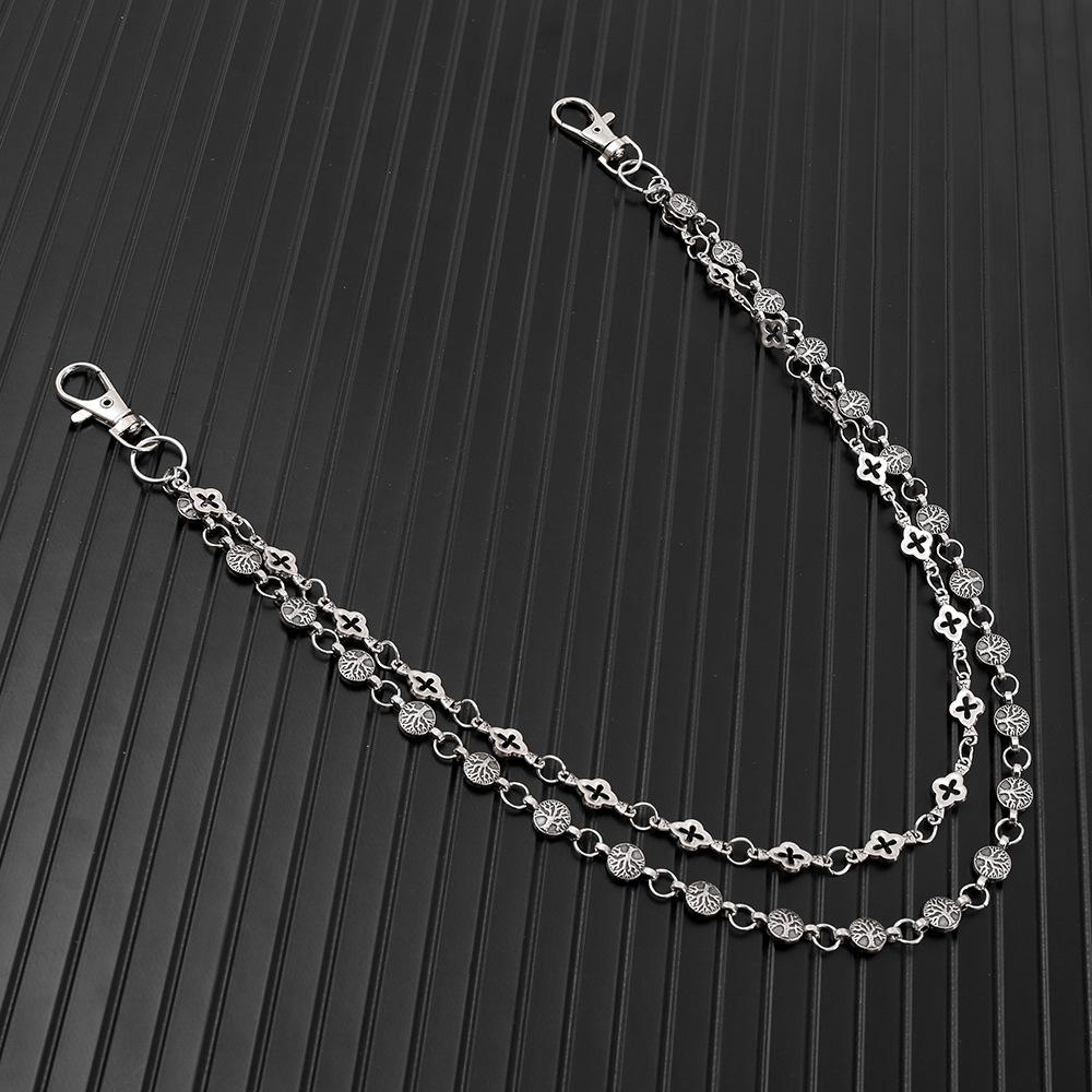 Jeans Chain Hip Hop Personality Punk Dark Double Waist Chain Cool Accessories