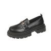 Retro British style small leather shoes women's 2025 spring and autumn new thick-soled versatile Japanese jk shoes black loafers single shoes