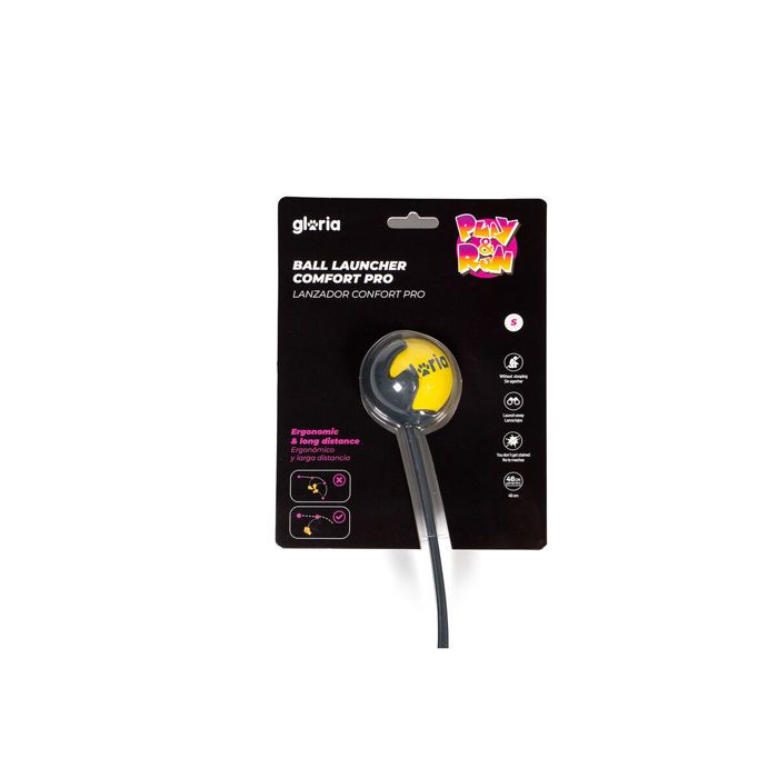 Dog Toy - GLORIA - Ball Launcher - Yellow - Size S - Polypropylene TPR