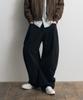 Awodeijeu Arno Curved Wide Chino Pants [Black]