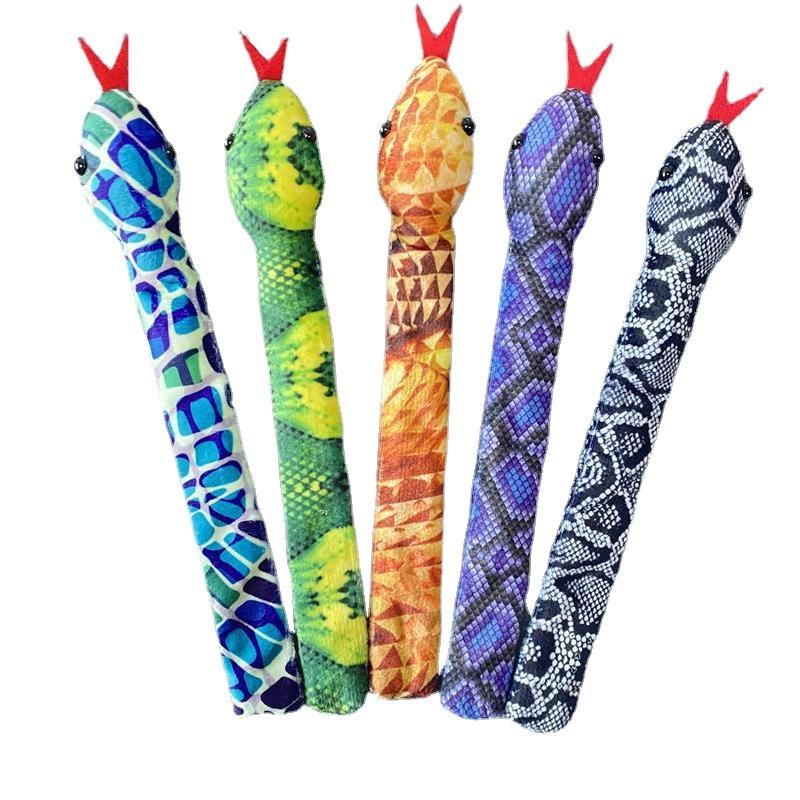 Creative Children Soft Skin Design Snake Bracelet Pat Circle Funny Snake Slap Bracelets Fun Party Favors For Kids Holiday Gifts