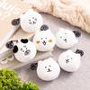 Nagano Characters Fluffy Bear-themed Plush Lottery Prize E Face Mascot Badge (Cry)