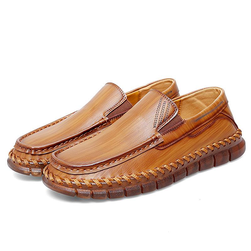 

Весна и Лето 2025 Мужская Обувь Большого Размера из Натуральной Кожи Ручной Работы Внешнеторговая Обувь на Одном Педале Мужская Популярная Деловая 47