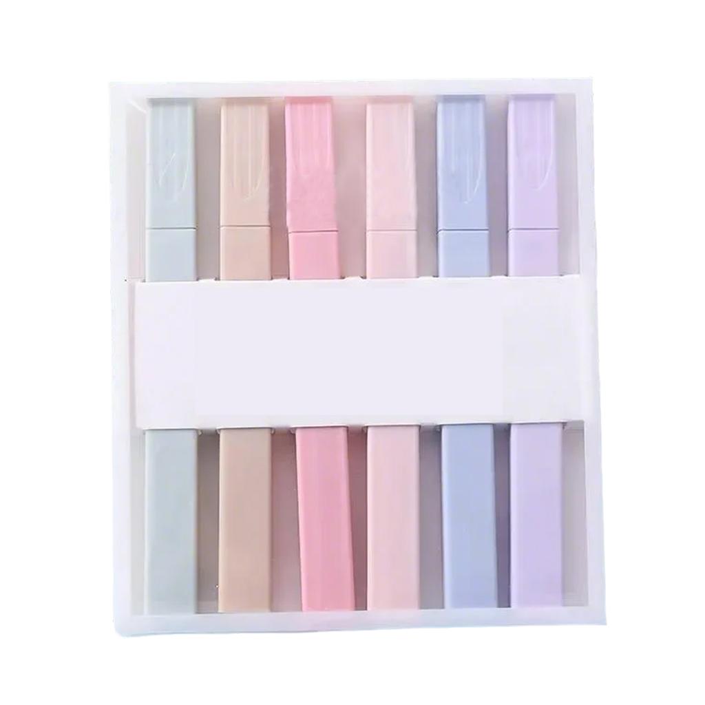 6 Pcs Highlighters Set Chisel Tip Highlighter Markers Highlighter Pen Bible Highlighter Fluorescent Pen for School