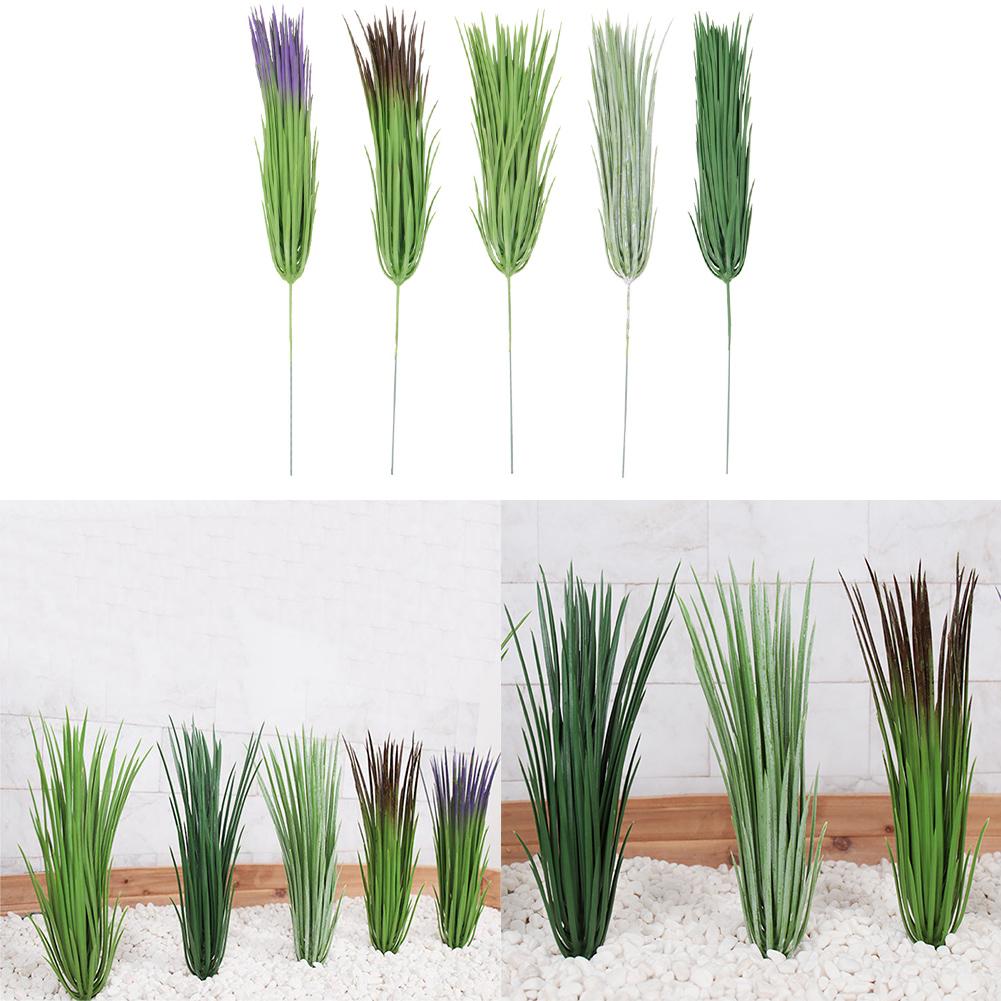 Composizione Floreale Parete Vegetale Erba Orchidea Simulata