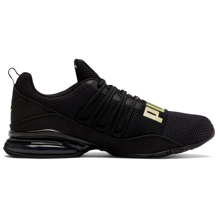 Puma Cell Series Regulate Gewebtes Mesh Low Top Trainingsschuhe Herren Sneaker Schwarz Gold 192491-06