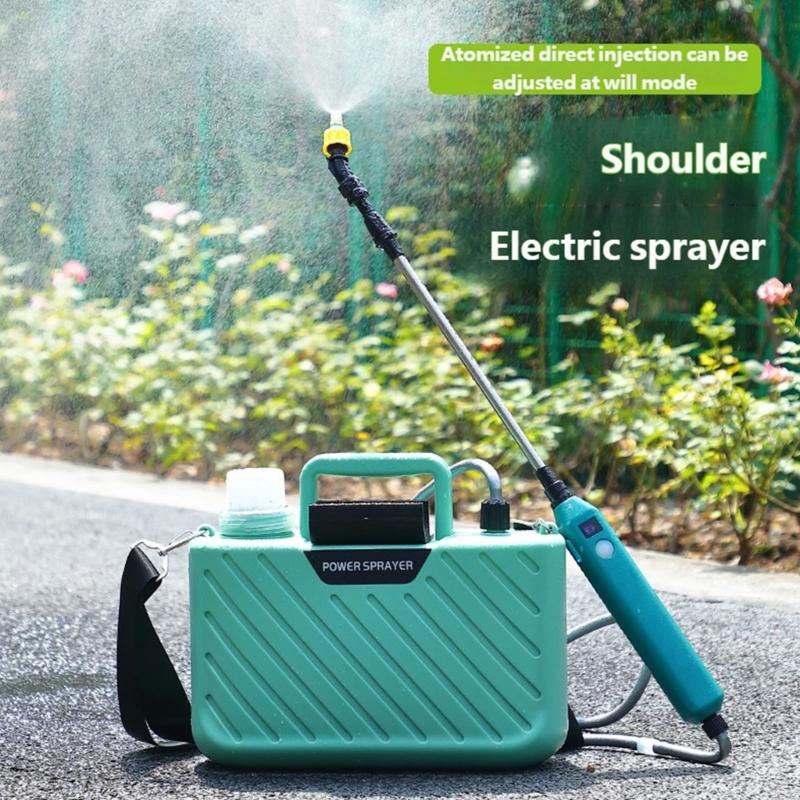 5L Electric Garden Water Dispenser Featuring Swiveling Nozzle And Shoulder Support For Home Gardening And Plant Care P9YB