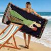 Little Prince Wander Print Beach Towel, Large Soft Quick Dry Towel for Beach Camping Swimming