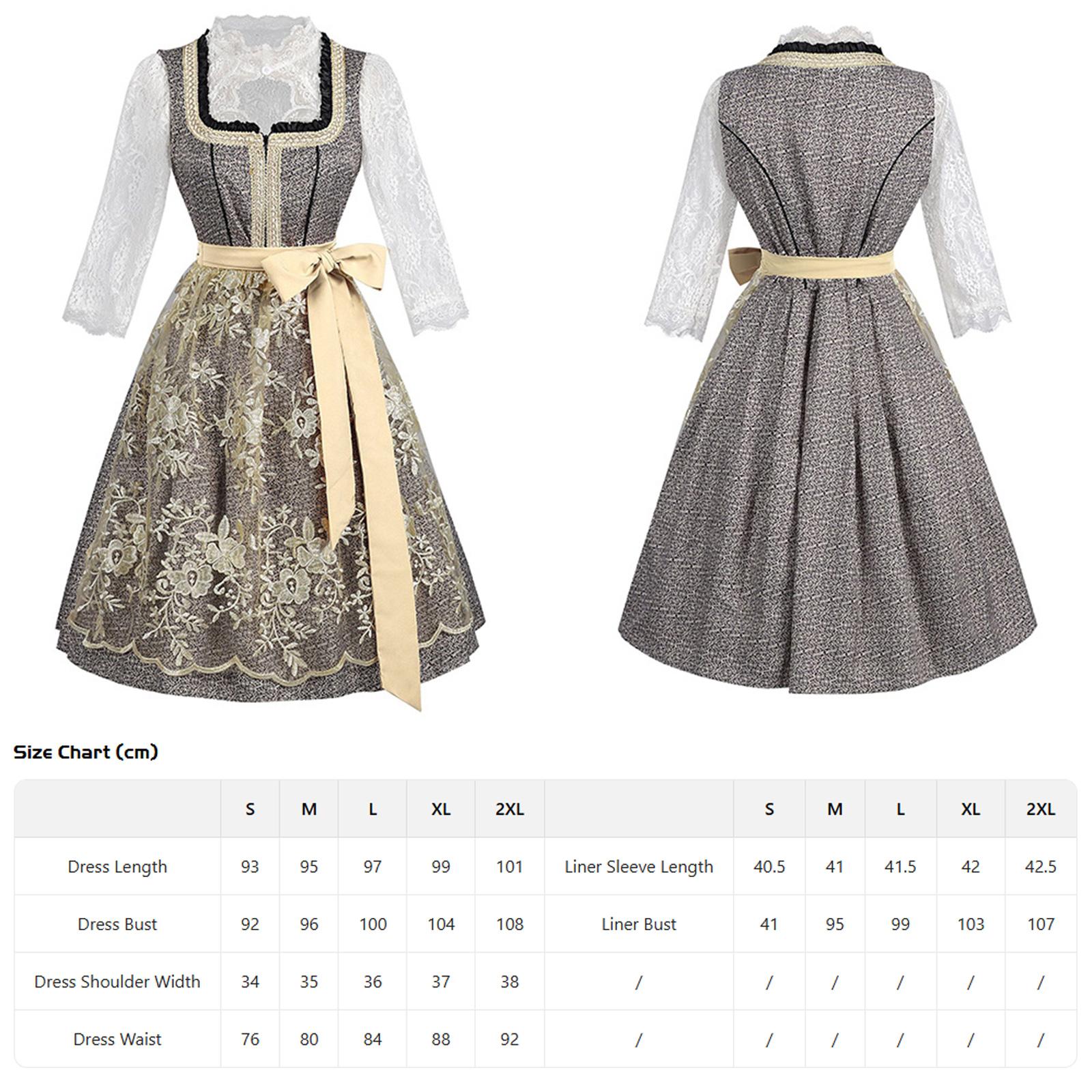 Sieviešu vācu Dirndl kleita Bavārijas Oktoberfest