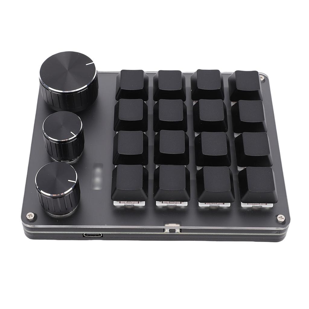 Custom Keypad NaMacro Pad Programmable 16 Key Wired Small Mechanical Gaming Keyboard for Copying Pasting PS Graphics