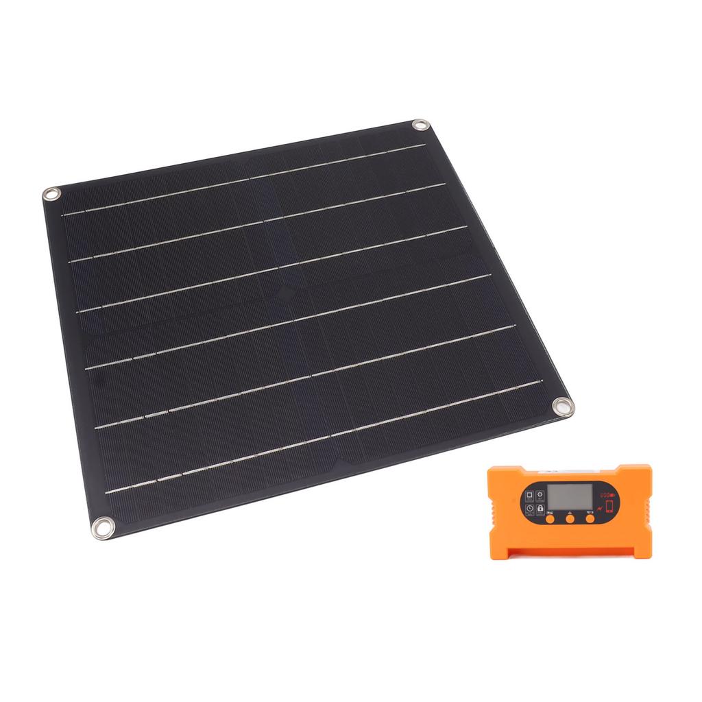 18V 25W Monocrystalline Solar Panel Kit Battery Free Direct Drive IP70 Solar Panel with 100A Fast
