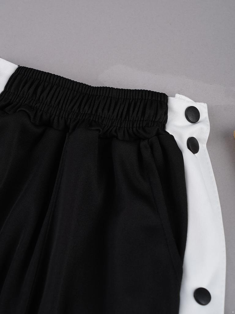 Chlapci po operaci Kalhoty Kalhoty na odtržení knoflíku Dětská basketbalová dráha Spodní část Joggingové kalhoty Gym Activewear
