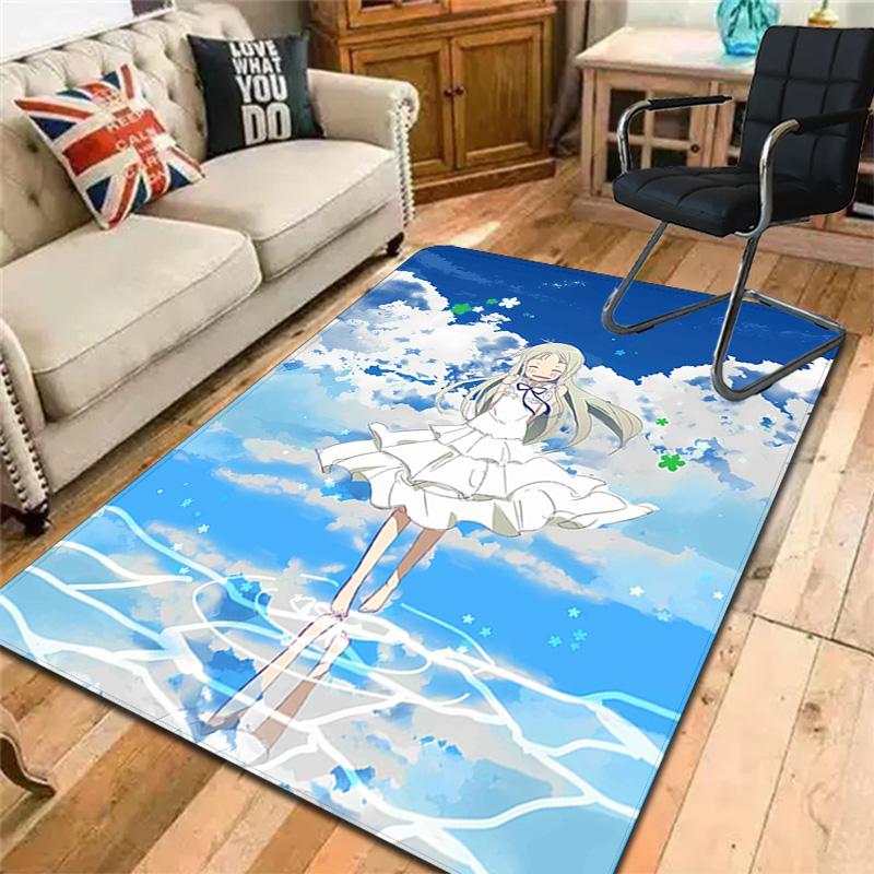Anohana The Flower We Saw That Day Rug Floor Mat for Living Room or Bedroom Soft and Comfortable Carpet a Gift for Birthday and Holiday.DFF0925476