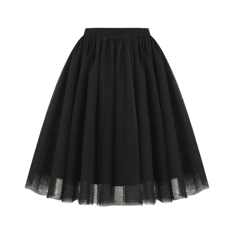 Tutu Skirt  Women Skirt Retro Party Tulle Ballet Rockabilly Petticoat Underskirt Dance Dress Cosplay Mesh Skirt