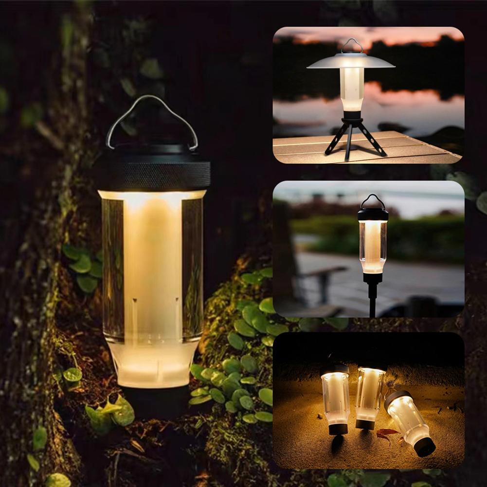 2000MAH Outdoor Tent Lamp IPX4 Waterproof 160LM Outdoor LED Camp Lamp Last Up To 6H Mini LED Flashlight for Emergency BBQ Picnic