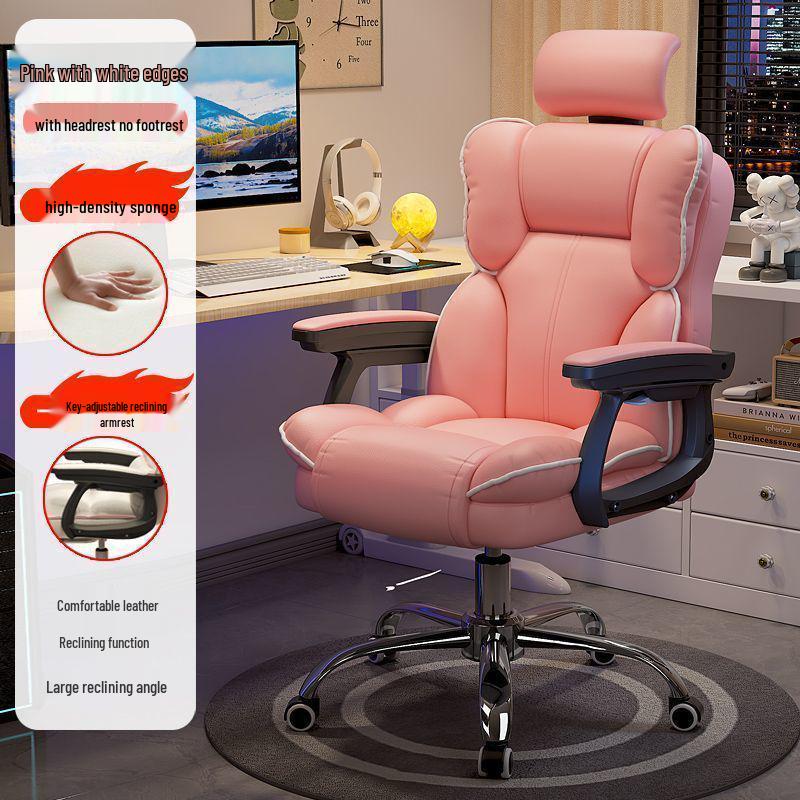 Comfortable Gaming Chair: Home Office Chair, Streaming Chair, Desk Chair for Girls