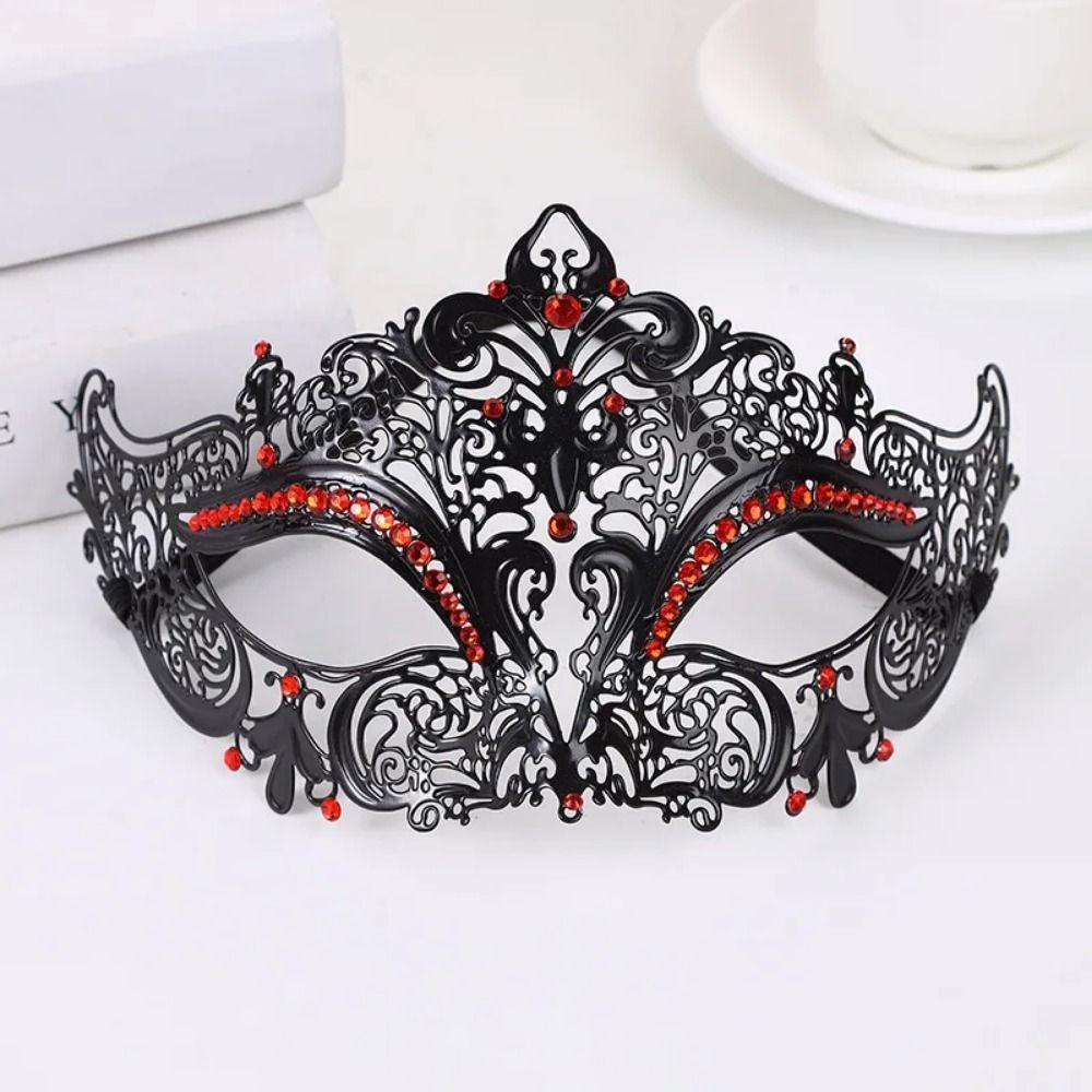 Vintage Retro Half Face Mask Creative Metal Eye Mask Masquerade Mask  Masquerade Jewelry