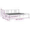 Solid Wood Bed White 200 x 200 cm