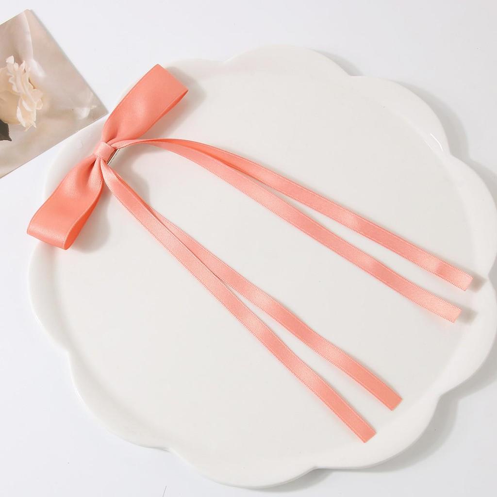 Ballet Style 4cm Bow Duckbill Hair Clip - Sweet Ribbon Hair Accessory
