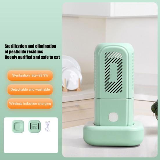 Handheld Produce Purifier Fruits And Vegetables Cleaner with OH-Ion Technology, Rechargeable Fruit Vegetable Washing Oh Ion Water Machine, Portable