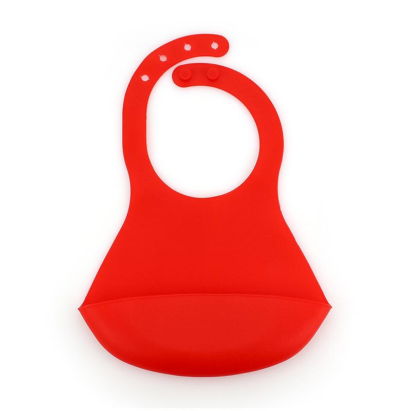 Silikon Lätzchen Baby Reistasche Wasserdichtes Lätzchen Baby Bedrucktes Tier Einfarbiges Lätzchen Baby Reistasche