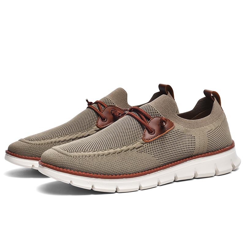 

TUINANLE Мужские мокасины Черные кроссовки Большие размеры 40-50 Обувь Повседневные кроссовки Дышащая сетчатая обувь 49 хаки