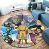 Onepunch Man Round Area Rug Carpet Rug For Living Room Bedroom Sofa Playroom Decor Nonslip Floor Mat