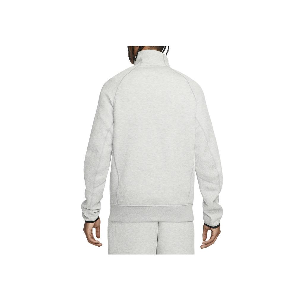 Nike Solid Color Half-Zip Drop Shoulder Pullover Sweatshirt Men Sweatshirt Grey FB7999-063