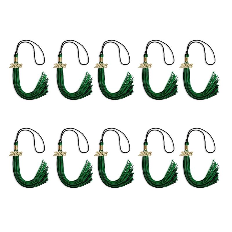 10Pcs 2026 Graduation Tassels Ornament With Year Charm For Graduation Ceremonies