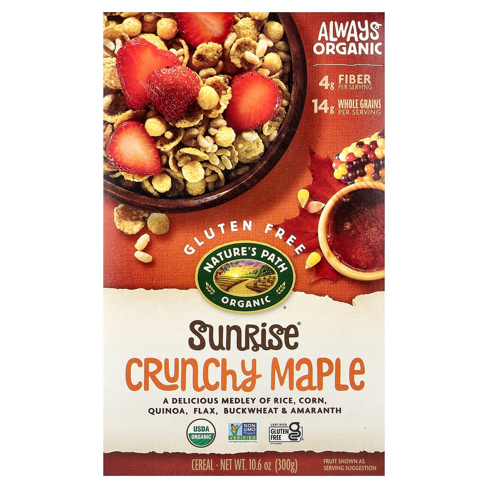 Natures Path Sunrise Crunchy Maple Cereal, Gluten-Free, 300g (10.6oz)