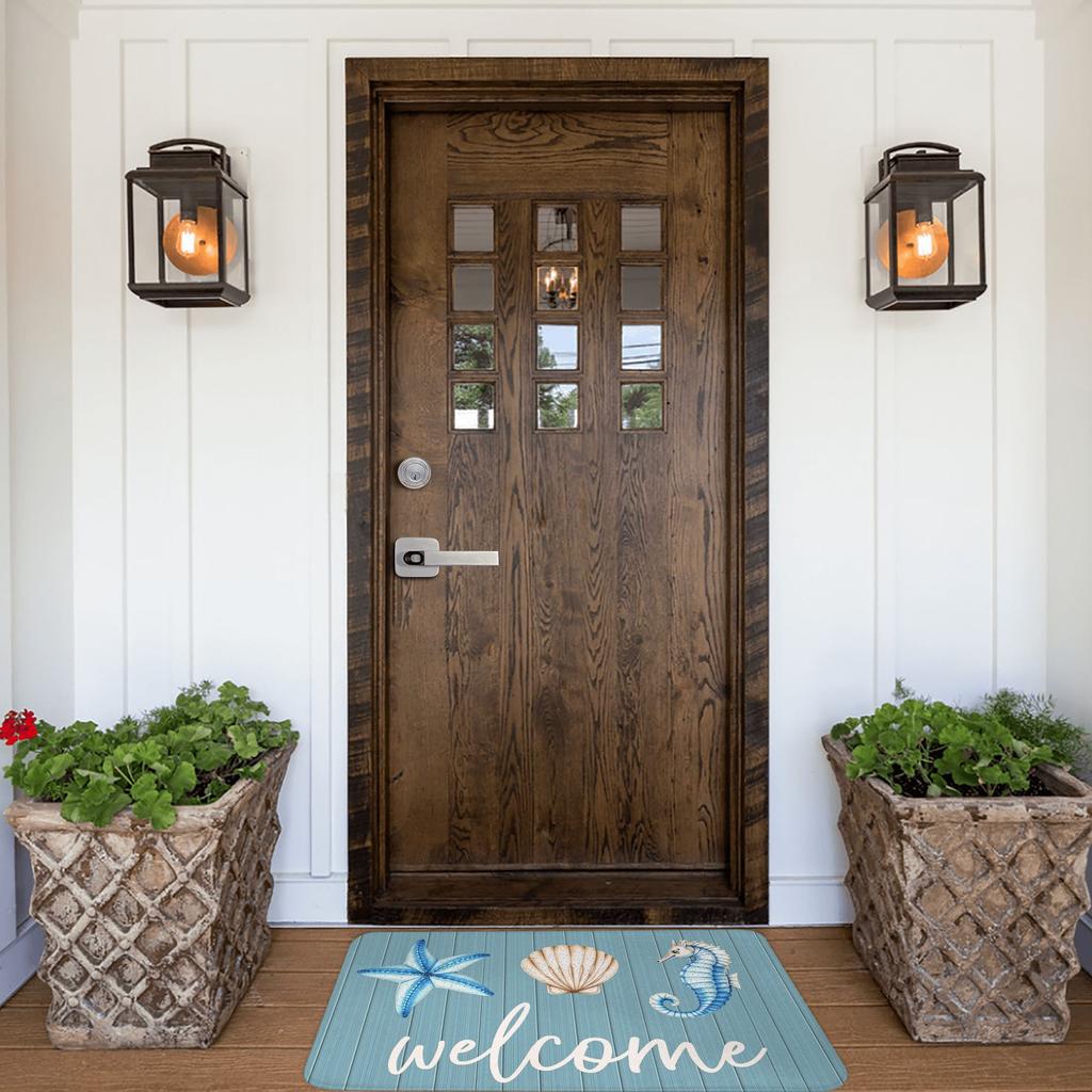 Ocean Welcome Doormat Mat Anti-Slip Kitchen Bath Toilet Rug Carpet 40*60cm