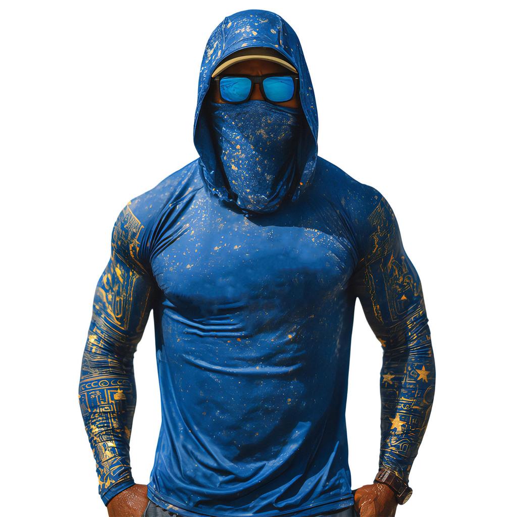Fishing Shirts for Men with Hoodies for Men Design Sun Hoodie Long Sleeve Shirts for Men Fishing Shirt for Outdoor Activities