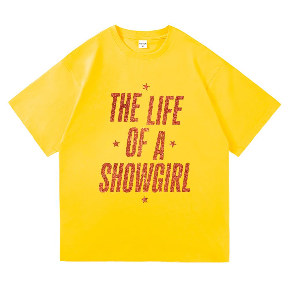 New Album The Life of A Showgirl T Shirt Fashion UnisexWomen Aesthetic TS TShirt Unisex High Quality Vintage Cotton Tees Shirts