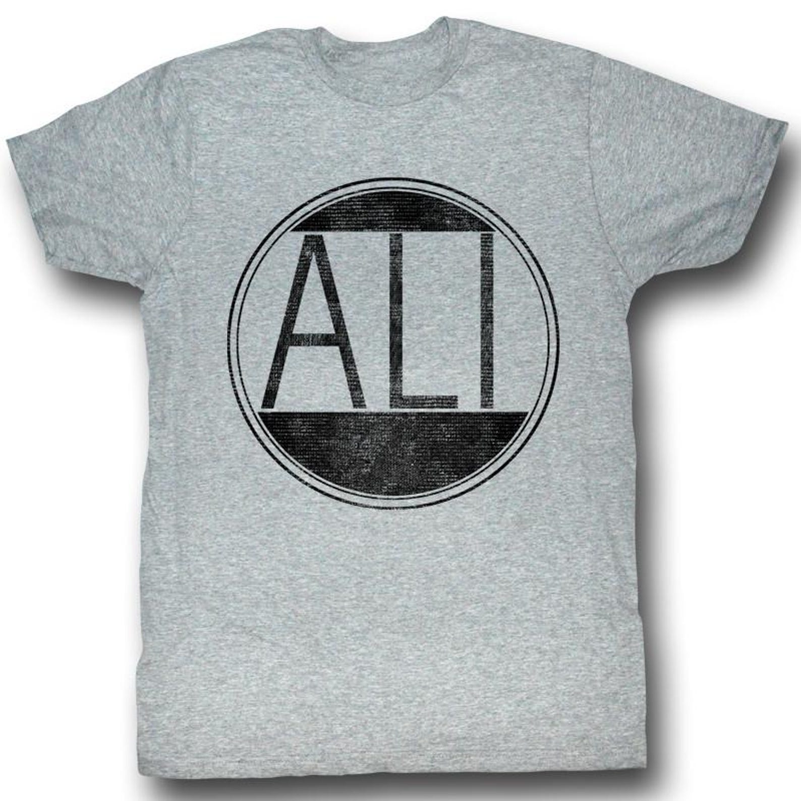 Muhammad Ali Ali Circle Gray Heather Adult T-Shirt S