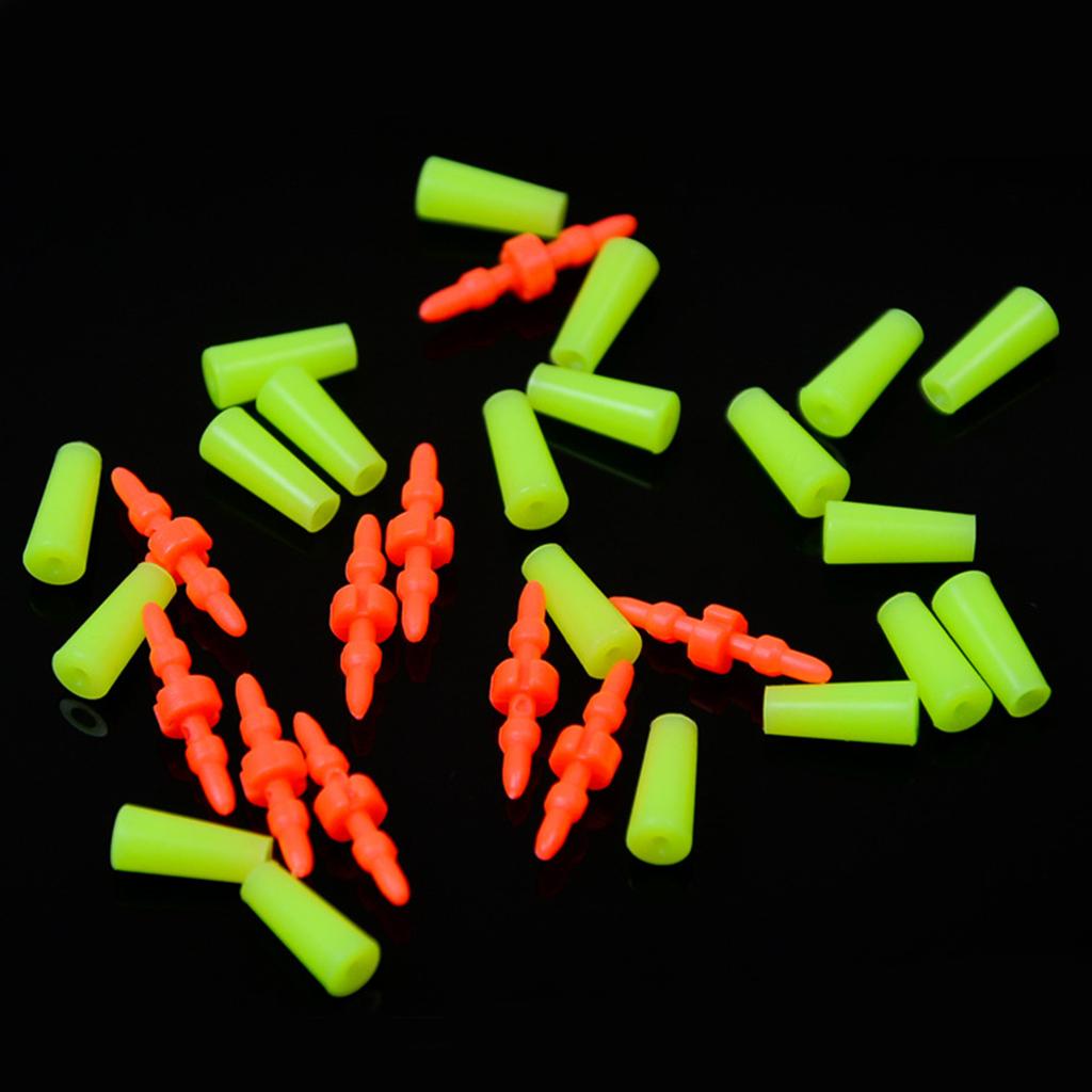 50 Sets Cara Rod Bobber Fishing Bobber Stopper Cara Rod Bobber Saltwater Freshwater Fishing Equipment Easy Installation