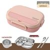 Microwave-Safe 304 Stainless Steel Lunch Box with Lid for Students