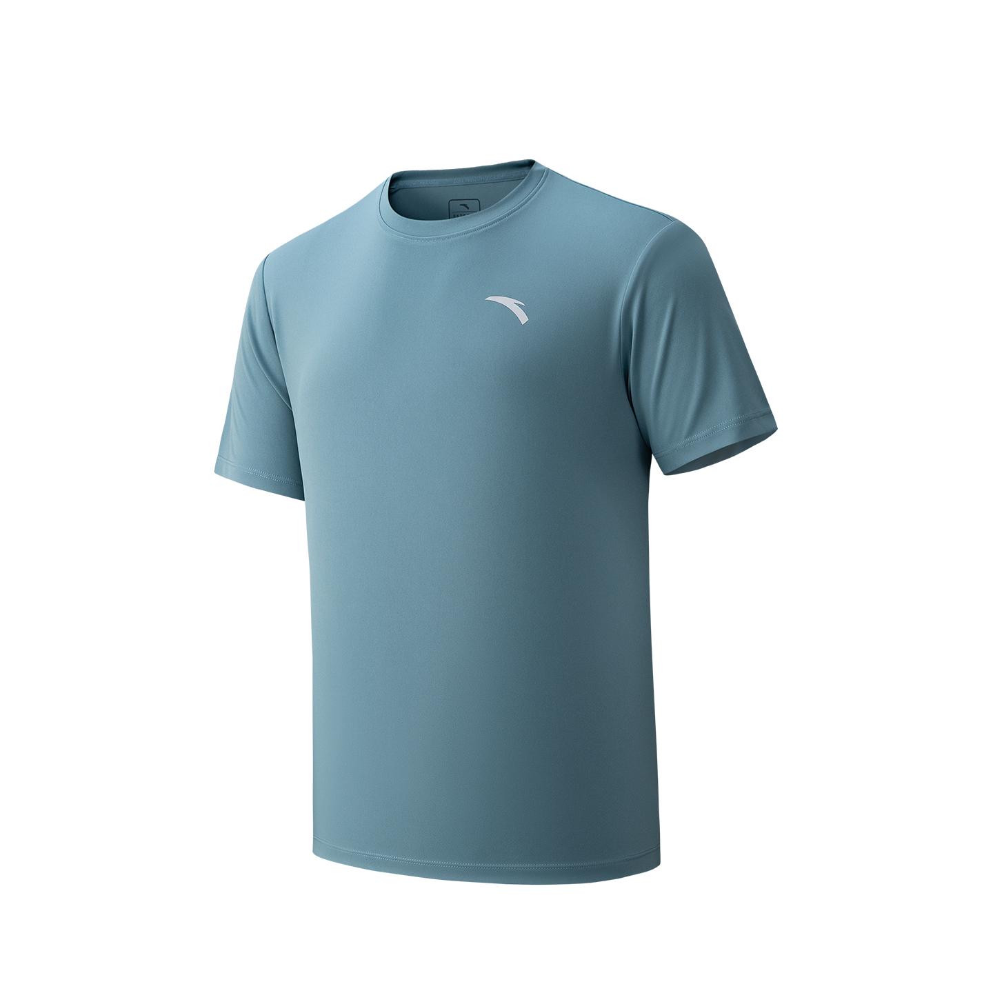 ANTA T Shirts Men s Sky Blue 2 Crew Neck 952627136-2 XL