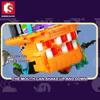 Ungiftige 358 Teile Halloween-Spielzeug Kürbislaterne Bausteine Party Bausteine Drehbar DIY Modellbausätze Kinder Urlaubsgeschenke Schreibtischdekoration