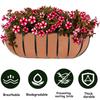 M-Modern-Hanging Basket Lining Trough Planter Liner Accessory For Window Box, Fence Flower Baskets, Garden Flower Pot C