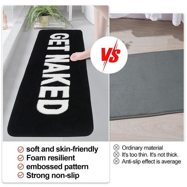 1/2pcs Microfiber Bath Mat Quick Dry And Washable Door Mat, Non Slip Letters Bathroom Rug, Soft And Thicken Shower Mat, Absorbent Bathroom Carpet