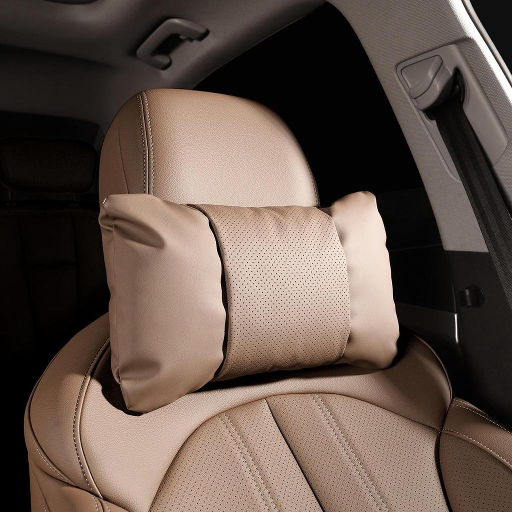 Leather Headrest Cover for Buick GL8, Encore Plus, Lingshang E5, Avia, Regal, Lu Zun, Angke Qi, and Century