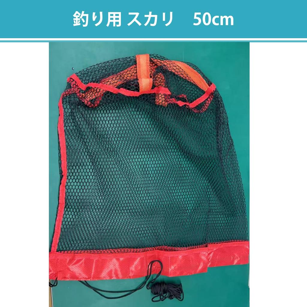 Aurenne Foldable Fishing Net with Tackle Bag and String for Stream Fishing (50x50cm)