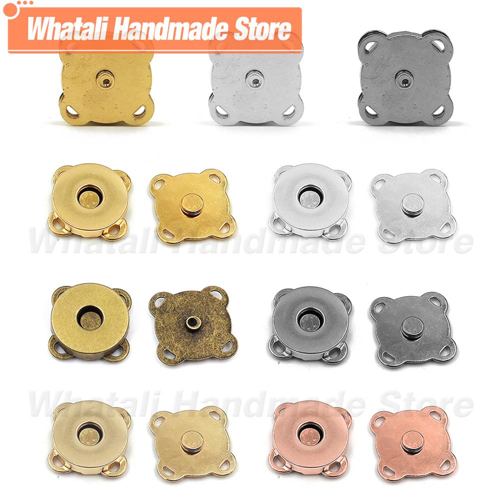 5Sets/Lot Magnet Buckle Metal Snap Fasteners Buttons Diy Sewing Garment Accessories Materials Wallet Craft Bags Buckle 10Mm-18Mm