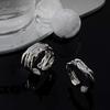 Geometric Adjustable Ring For Women With Elegant Texture Perfect For Trendy Accessories