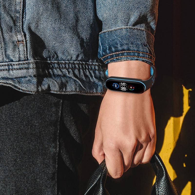 Breathable Strap For Mi Band 3 4 5 6 7 Smart Watch Wrist M3 M4 Bracelet For MiBand 7 6 5 Miband Strap Replacement