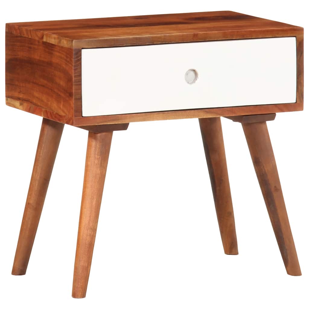 Side Table 45 X 30 X 45 Cm Solid Acacia Wood