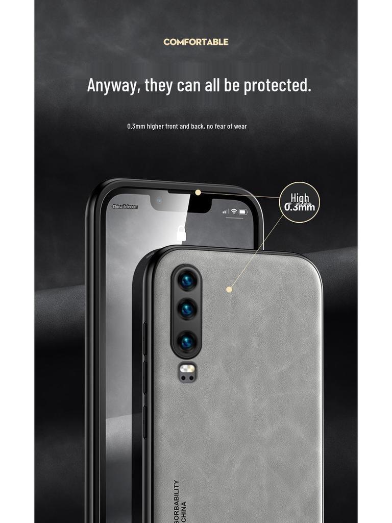 Huawei P70 Pro & Ultra Herren Business Lammleder Handyhülle