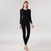 Women's Class A Fleece-Lined Thermal Cashmere Underwear Set - Antibacterial Autumn/Winter Top and Pants.